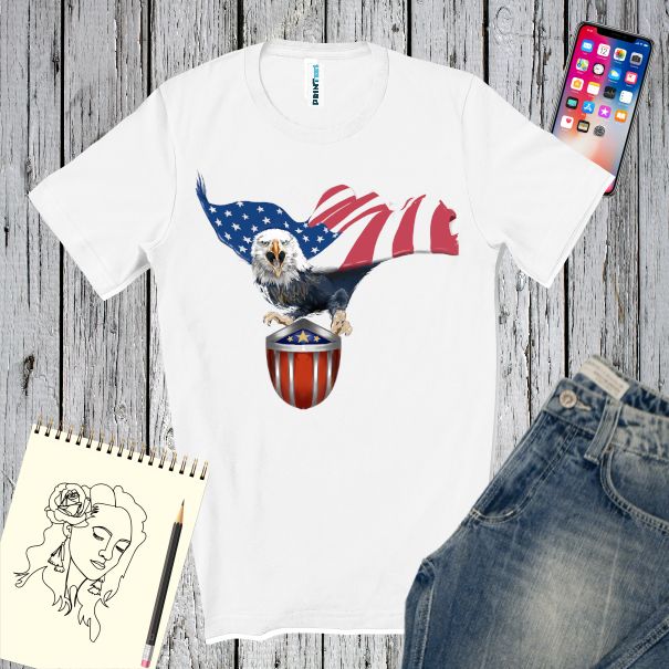 Tricou bărbați - Uncle Sam Eagle