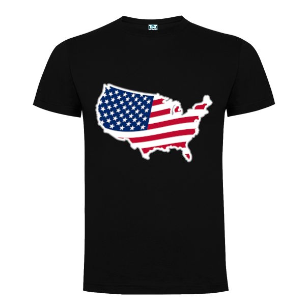 Tricou bărbați - Uncle Sam Map