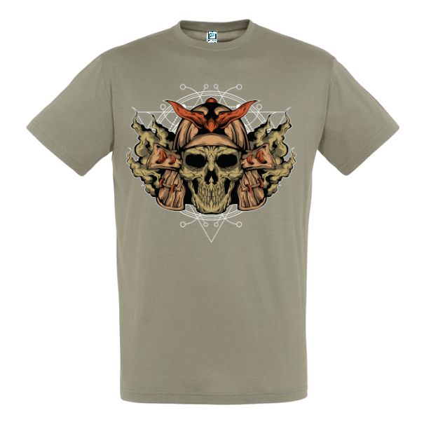 Tricou bărbați - Craniu de samurai