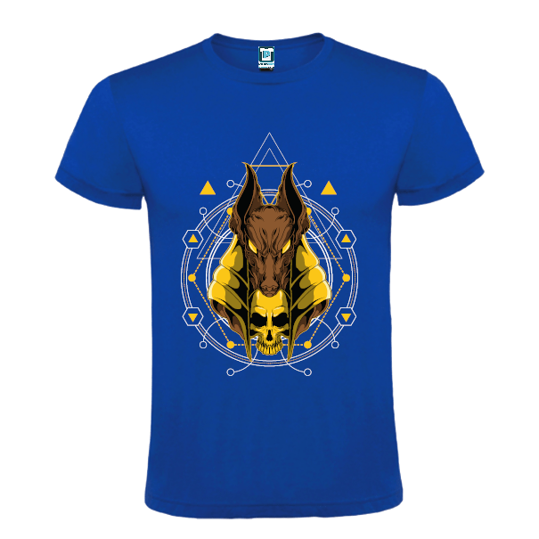 Tricou bărbați - Anubis cu craniu auriu