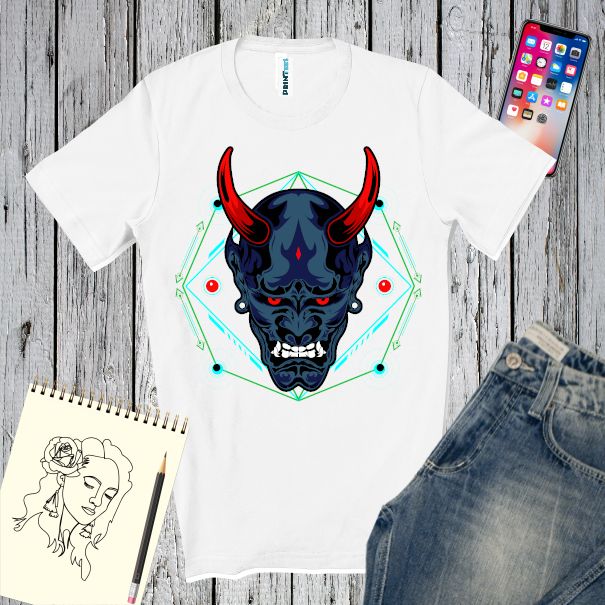 Tricou bărbați - Diavol albastru