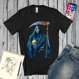 Tricou bărbați - Moartea cu craniu