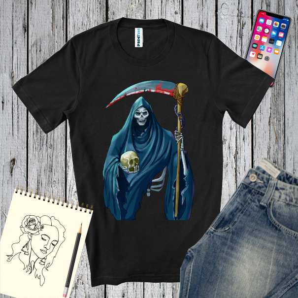 Tricou bărbați - Moartea cu craniu