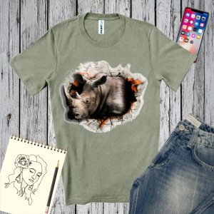 Tricou bărbați - Rinocer