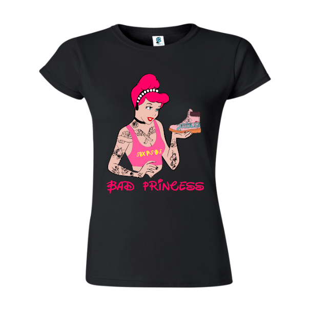 Tricou damă - Cinderella Bad Princess