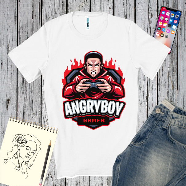 Tricou bărbați - Angryboy Gamer