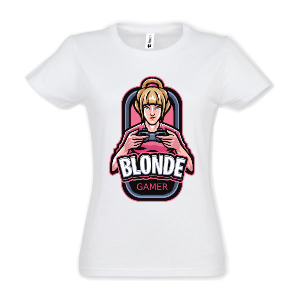 Tricou damă - Blonde Gamer