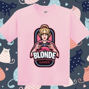 Tricou copii - Blonde Gamer