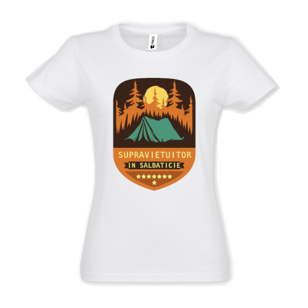 Tricou damă - Supraviețuitor în sălbăticie