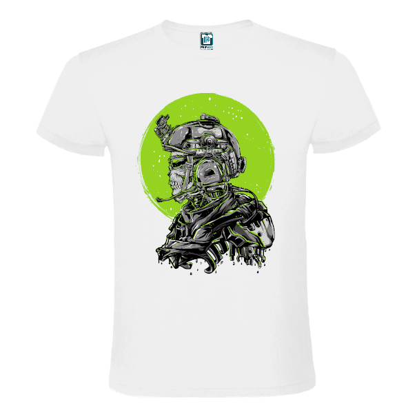 Tricou de bărbați - Green Skull Soldier