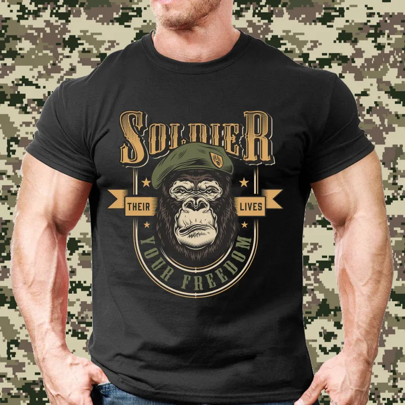 Tricou imprimat pentru militari si veterani
