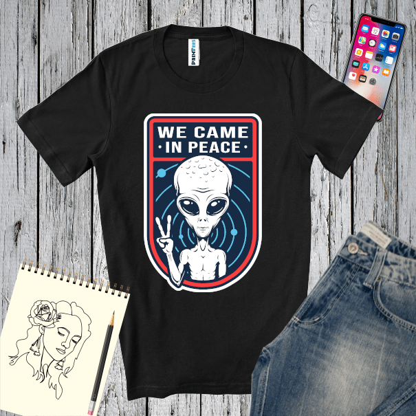 Tricou bărbați - We Came In Peace