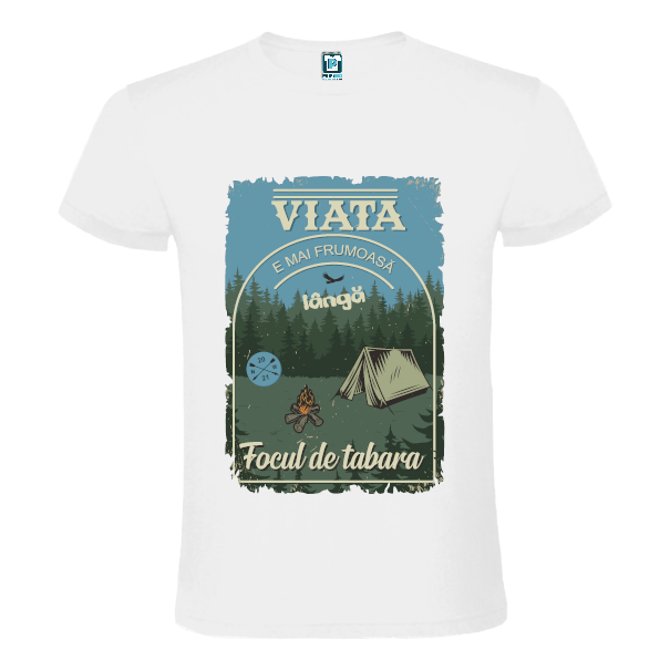 Tricou bărbați - Focul de tabără