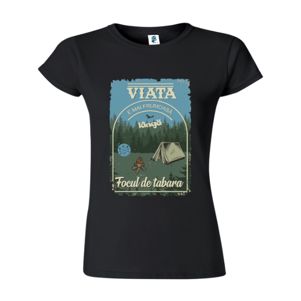 Tricou damă - Focul de tabără