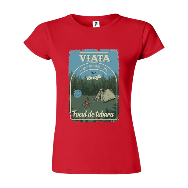 Tricou damă - Focul de tabără