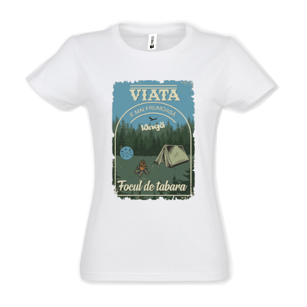 Tricou damă - Focul de tabără