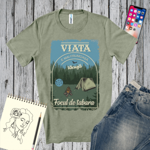 Tricou bărbați - Focul de tabără