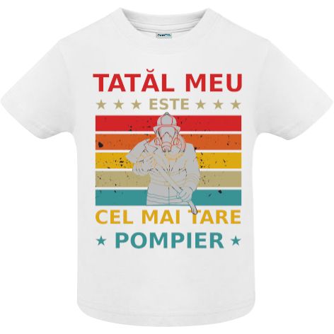 Tricou copii - Tata e pompier