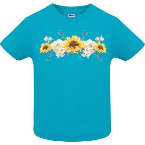 Tricou copii - Ghirlanda floarea soarelui
