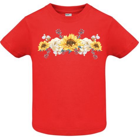 Tricou copii - Ghirlanda floarea soarelui