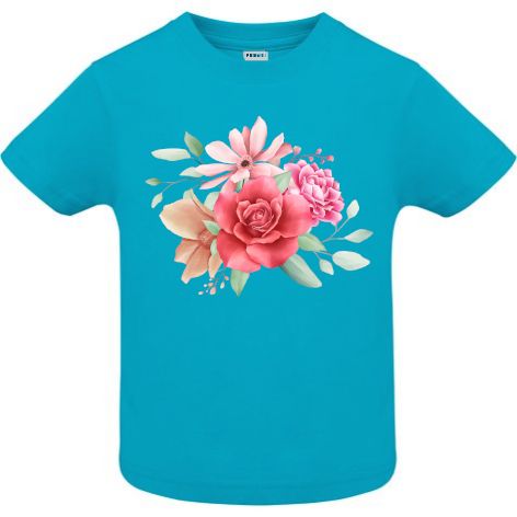 Tricou copii - Buchet cu trandafir