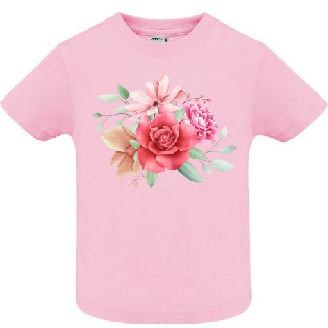 Tricou copii - Buchet cu trandafir