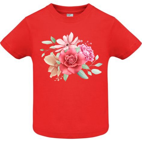 Tricou copii - Buchet cu trandafir