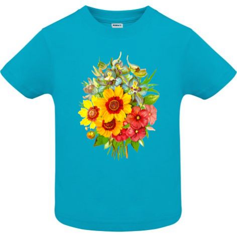 Tricou copii - Buchet cu floarea soarelui