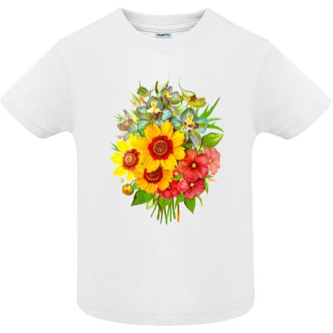 Tricou copii - Buchet cu floarea soarelui
