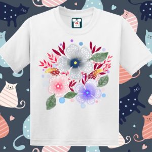 Tricou copii - Flori de primăvară