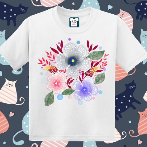 Tricou copii - Flori de primăvară