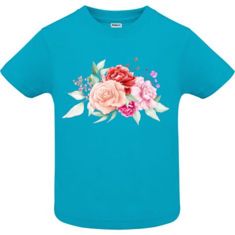 Tricou copii - Acuarelă cu trandafiri