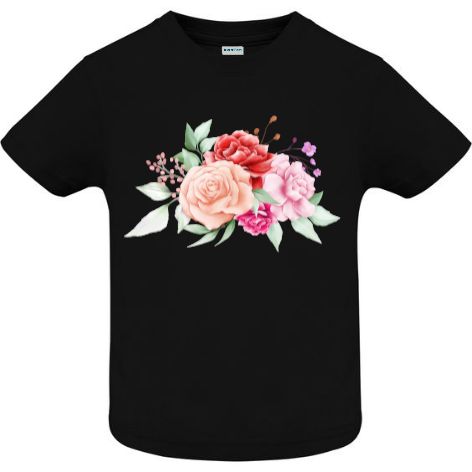 Tricou copii - Acuarelă cu trandafiri