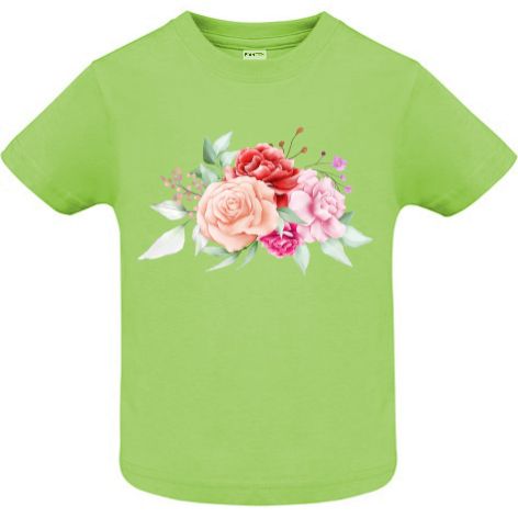 Tricou copii - Acuarelă cu trandafiri