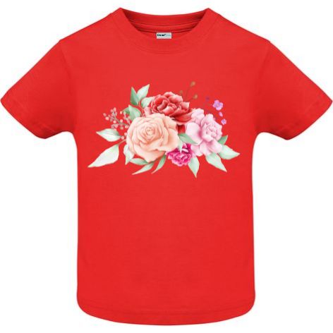 Tricou copii - Acuarelă cu trandafiri