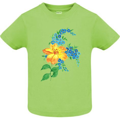 Tricou copii - Floare galbenă