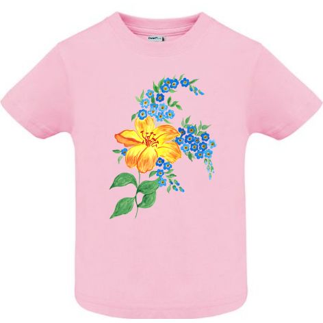 Tricou copii - Floare galbenă