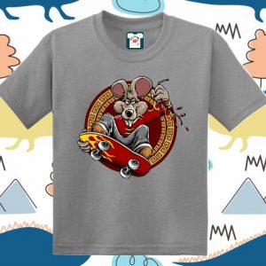 Tricou copii - Rat Skateboarder