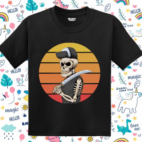 Tricou copii - Skull Gangster