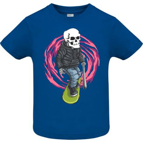 Tricou copii - Skull Skateboard Gangster