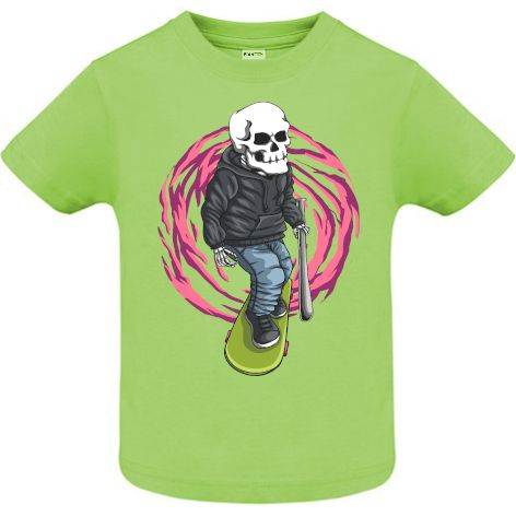 Tricou copii - Skull Skateboard Gangster