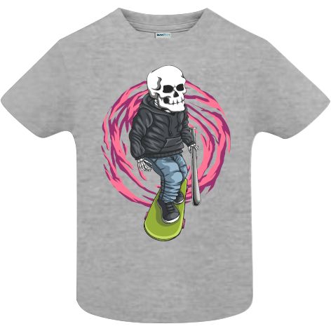 Tricou copii - Skull Skateboard Gangster