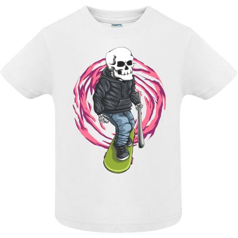 Tricou copii - Skull Skateboard Gangster