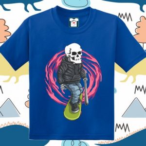Tricou copii - Skull Skateboard Gangster