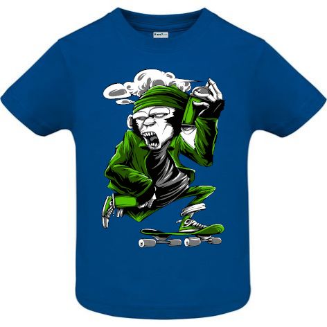 Tricou pentru copii imprimat - Green Monkey Skateboard Tricou copii - Green Monkey Skateboard