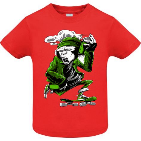 Tricou pentru copii imprimat - Green Monkey Skateboard Tricou copii - Green Monkey Skateboard