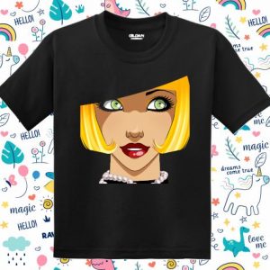 Tricou copii - Fata cu perle