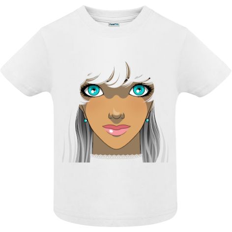 Tricou copii - Fata cu parul alb