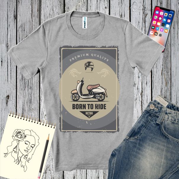 Tricou bărbați - Retro Scooter
