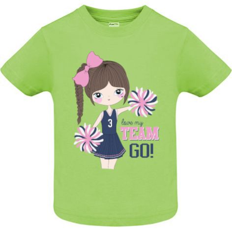 Tricou fetiță - Love my team